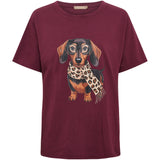 MARTA DU CHATEAU Marta Du Chateau Damen T-Shirt MDCINGE T-shirt Bordeaux