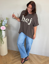 MARTA DU CHATEAU Marta Du Chateau Damen T-Shirt MdcJunia T-shirt Moro/Offwhite