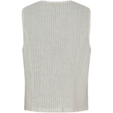 MARTA DU CHATEAU Marta Du Chateau Damen Weste MdcEdel Restudsalg Stripe Grey