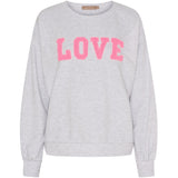 MARTA DU CHATEAU Marta du Chateau Damen Sweatshirt MdcJessa 7976 Sweatshirt Light Grey Melange