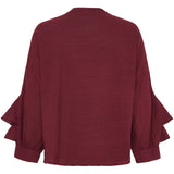 MARTA DU CHATEAU Marta du Chateau Damen Bluse MdcDebbie 258638 Blouse Bordeaux6269