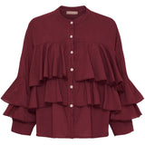 MARTA DU CHATEAU Marta du Chateau Damen Bluse MdcDebbie 258638 Blouse Bordeaux6269