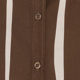 MARTA DU CHATEAU Marta du Chateau Damen Bluse MdcEvelina 58130M Shirt Brown Stripe