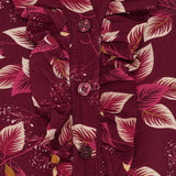 MARTA DU CHATEAU Marta du Chateau Damen Bluse MdcJoceline 5891 Shirt Bordeaux840TPN