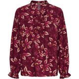MARTA DU CHATEAU Marta du Chateau Damen Bluse MdcJoceline 5891 Shirt Bordeaux840TPN