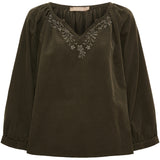MARTA DU CHATEAU Marta du Chateau Damen Bluse MdcJuniper 8529 Blouse Moro