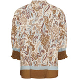 MARTA DU CHATEAU Marta du Chateau Damen Bluse MdcMelisande 7527 Shirt Camello1240tpn