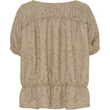 MARTA DU CHATEAU Marta du Chateau Damen Bluse MdcSaffron 258685 Blouse Camel Print