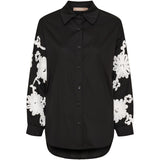 MARTA DU CHATEAU Marta du Chateau Damen Hemd MdcGardenia 258899 Restudsalg Black
