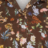MARTA DU CHATEAU Marta du Chateau Damen Kleid MdcWildrose 259351V Restudsalg Brown Print