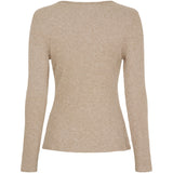 MARTA DU CHATEAU Marta du Chateau Damen Langarm T-Shirt 38915M LS Tee Camel