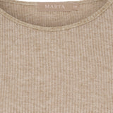 MARTA DU CHATEAU Marta du Chateau Damen Langarm T-Shirt 38915M LS Tee Camel