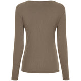 MARTA DU CHATEAU Marta du Chateau Damen Langarmshirt MdcAster 4906 LS Tee Fango