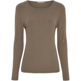 MARTA DU CHATEAU Marta du Chateau Damen Langarmshirt MdcAster 4906 LS Tee Fango