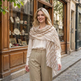 MARTA DU CHATEAU Marta du Chateau Damen Schal MdcBarbera FA37240 Scarf Beige