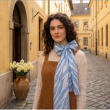 MARTA DU CHATEAU Marta du Chateau Damen Schal MdcBarbera FA37240 Scarf Blue