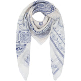 MARTA DU CHATEAU Marta du Chateau Damen Schal MdcBelle FA37263 Scarf White/Navy