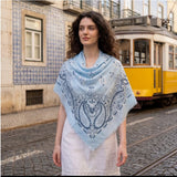 MARTA DU CHATEAU Marta du Chateau Damen Schal MdcCaitlyn FA37257 Scarf Light blue