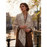 MARTA DU CHATEAU Marta du Chateau Damen Schal MdcDanna FA37254 Scarf Beige/Coffee