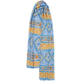 MARTA DU CHATEAU Marta du Chateau Damen Schal MdcEmila FA60198 Scarf Blue