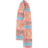MARTA DU CHATEAU Marta du Chateau Damen Schal MdcEmila FA60198 Scarf Orange/Green