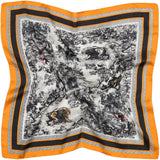 MARTA DU CHATEAU Marta du Chateau Damen Schal MdcJuline FA-Scarf Scarf Black/Orange31274