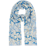 MARTA DU CHATEAU Marta du Chateau Damen Schal MdcKaysa FA3841 Scarf Blue