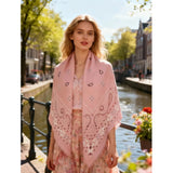 MARTA DU CHATEAU Marta du Chateau Damen Schal MdcLeah FA37258 Scarf Rosa
