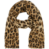 MARTA DU CHATEAU Marta du Chateau Damen Schal MdcMocca 172-1010 Scarf Leo Print