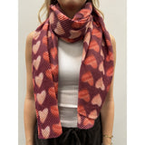 MARTA DU CHATEAU Marta du Chateau Damen Schal MdcSaphira BA-1531 Scarf Bordeaux