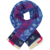 MARTA DU CHATEAU Marta du Chateau Damen Schal MdcSoraka BA-1499 Scarf Blue