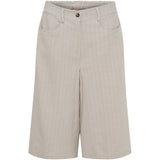 MARTA DU CHATEAU Marta du Chateau Damen Shorts MdcAdrielle 8053 Pant Beige Stripe