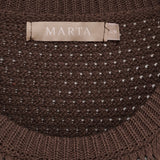 MARTA DU CHATEAU Marta du Chateau Damen Strick top MdcNayla 9689 Knit Caffe