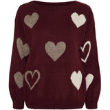MARTA DU CHATEAU Marta du Chateau Damen Strickjacke MdcAmarante 64023 Knit Wine