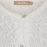 MARTA DU CHATEAU Marta du Chateau Damen Strickjacke MdcJuliana 2413 Cardigan Bianco24180