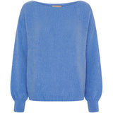 MARTA DU CHATEAU Marta du Chateau Damen Strickjacke MdcRosa 5102 Knit Azure Blue