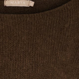 MARTA DU CHATEAU Marta du Chateau Damen Strickjacke MdcRosa 5102 Knit Chocolat111909
