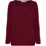 MARTA DU CHATEAU Marta du Chateau Damen Strickjackesæt MdcHazel 9252 Set Bordeaux7544