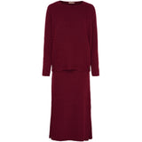 MARTA DU CHATEAU Marta du Chateau Damen Strickjackesæt MdcHazel 9252 Set Bordeaux7544