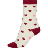 MARTA DU CHATEAU Marta du Chateau Damen Strümpfe MdcNya BA-Socks Socks White/Red310