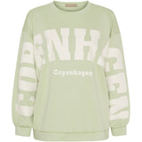 MARTA DU CHATEAU Marta du Chateau Damen Sweatshirt MdcHibiscus 22659 Sweatshirt Green/Offwhite