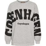 MARTA DU CHATEAU Marta du Chateau Damen Sweatshirt MdcHibiscus 22659 Sweatshirt Grey/Black