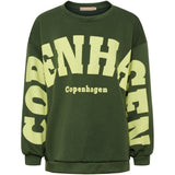MARTA DU CHATEAU Marta du Chateau Damen Sweatshirt MdcHibiscus 22659 Sweatshirt Military/Yellow