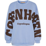 MARTA DU CHATEAU Marta du Chateau Damen Sweatshirt MdcHibiscus 22659 Sweatshirt Sky Blue