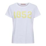 MARTA DU CHATEAU Marta du Chateau Damen T-Shirt MdcAlvera 84275-1852 T-shirt White/Yellow