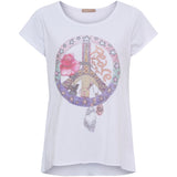 MARTA DU CHATEAU Marta du Chateau Damen T-Shirt MdcMarie 1535 T-shirt Multi Peace