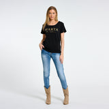 MARTA DU CHATEAU Marta du Chateau Damen T-shirt MT002 T-shirt Black
