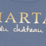MARTA DU CHATEAU Marta du Chateau Damen T-shirt MT002 T-shirt Denim Blue