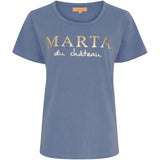 MARTA DU CHATEAU Marta du Chateau Damen T-shirt MT002 T-shirt Denim Blue