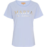 MARTA DU CHATEAU Marta du Chateau Damen T-shirt MT002 T-shirt Light blue